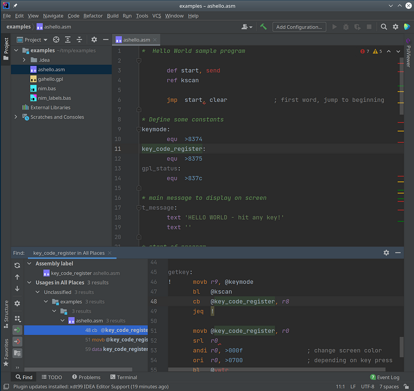 List of Usages Usages